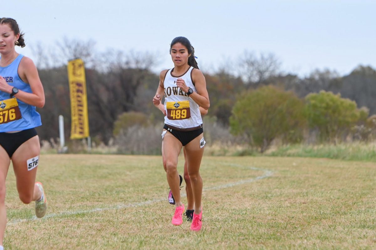 Gabriella racing for Rowan
