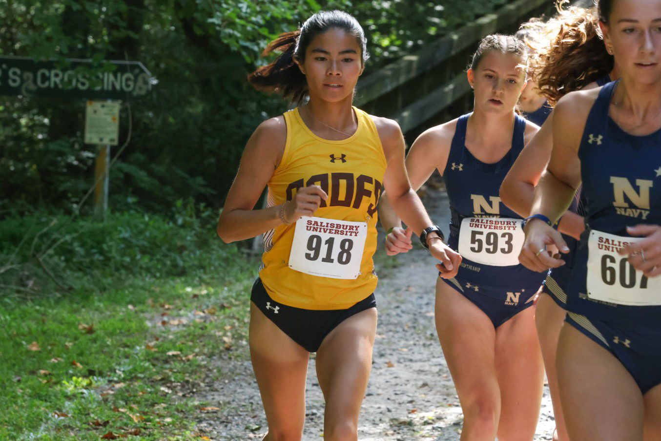Gabriella racing for Rowan