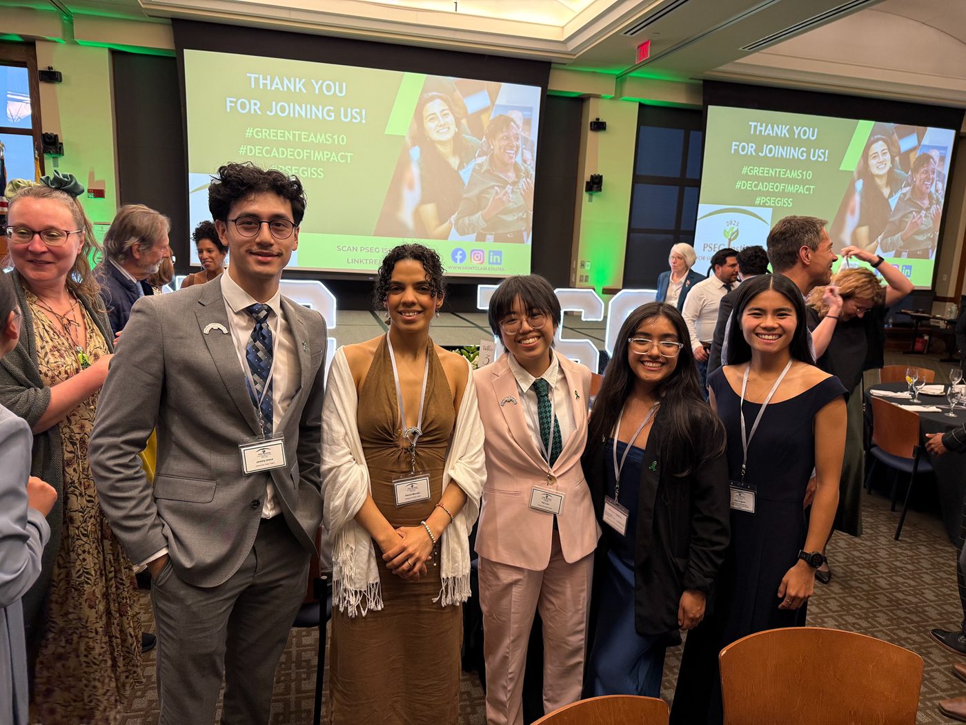 Gabriella with colleagues at a research event