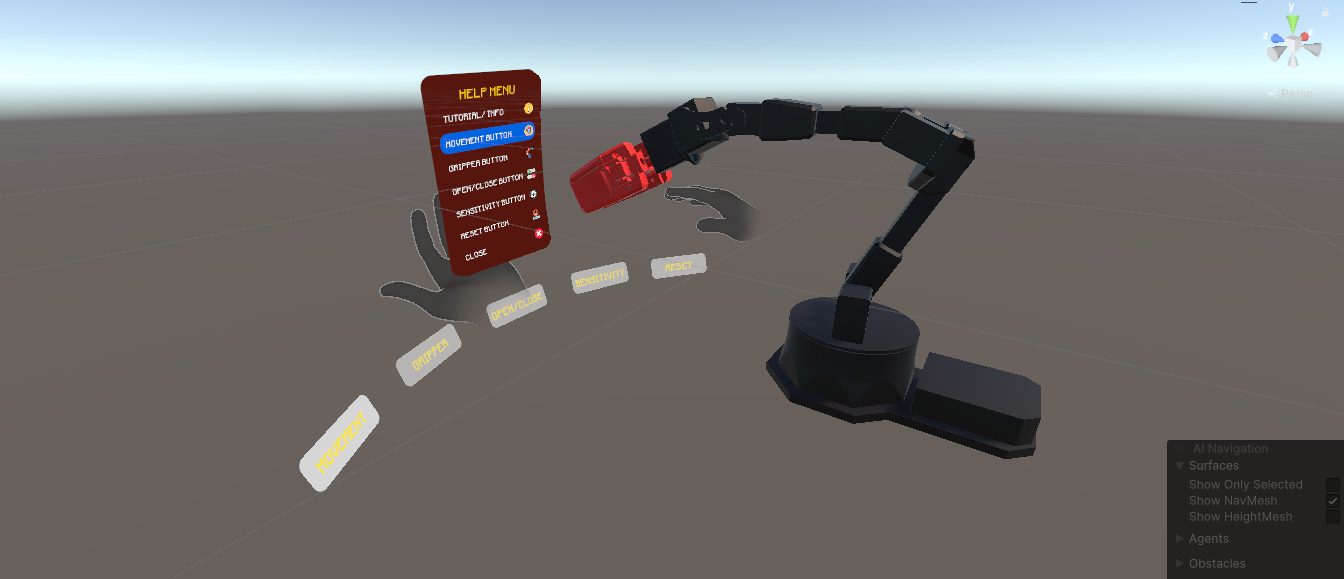 VR Robotic Arm Control detail