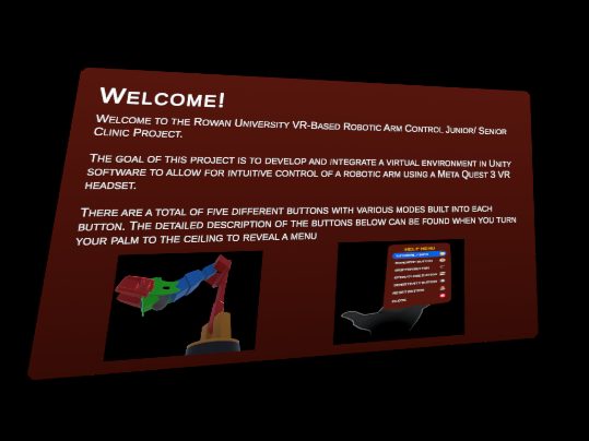 VR Robotic Arm Control detail