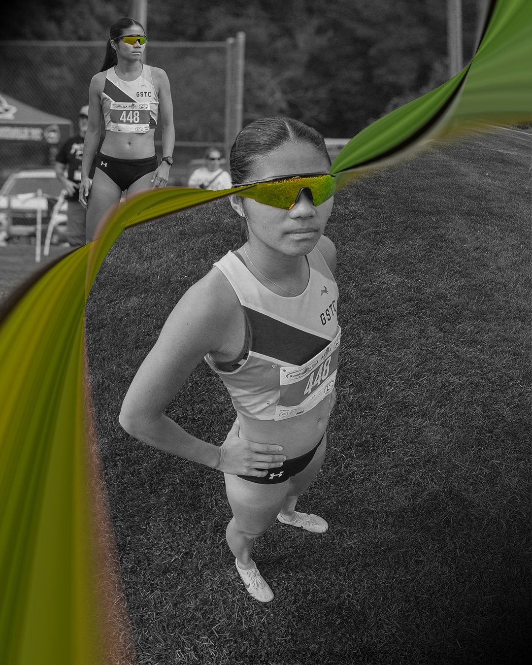 Rowan track and field graphic