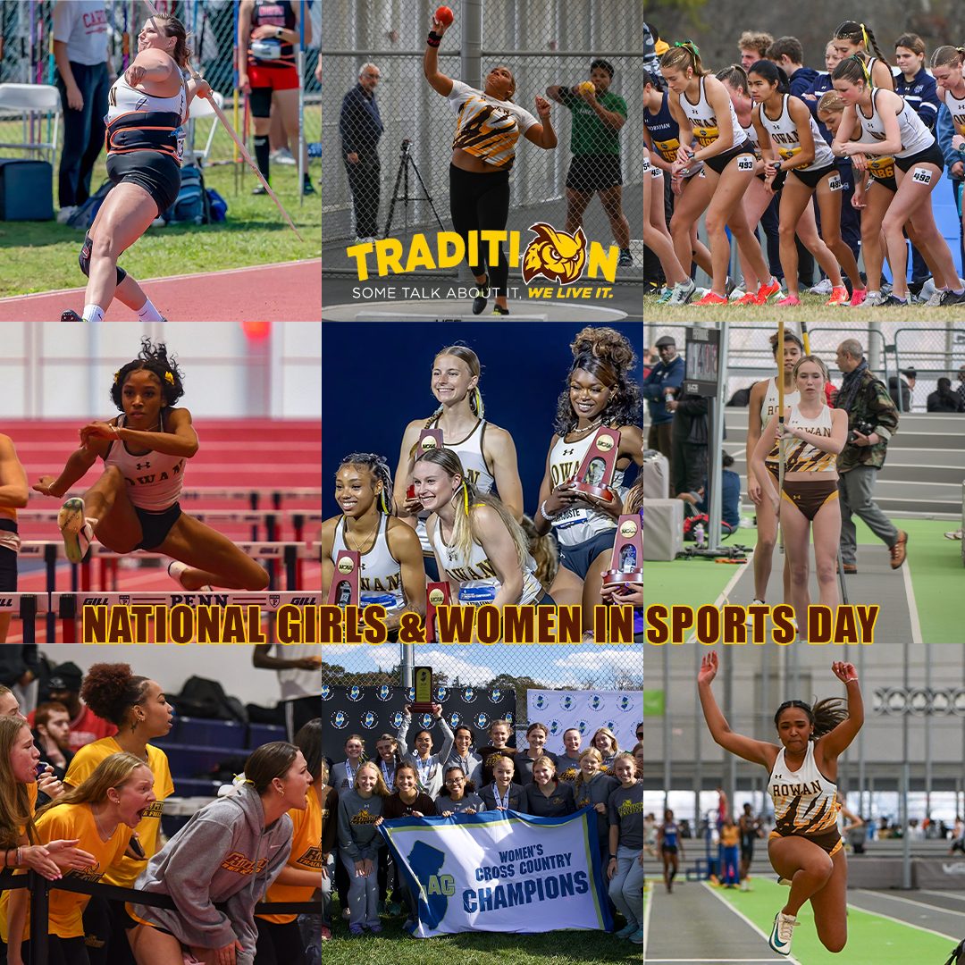 Rowan track and field graphic