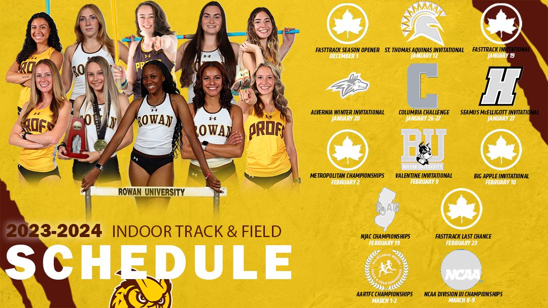 Rowan track and field graphic