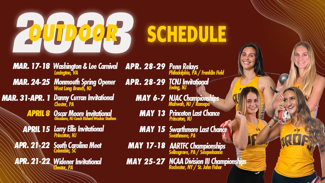 Rowan track and field graphic